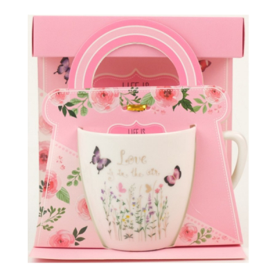 Cutie Cadou cu o Cana Ceramica 7.5x7.5cm Diverse Modele Wei A13844S DNC53792