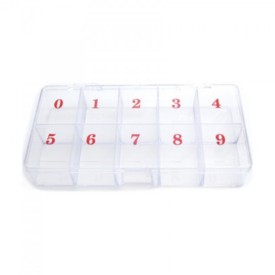 Cutie Depozitare din Plastic 10 compartimente Numerotate ARL P124