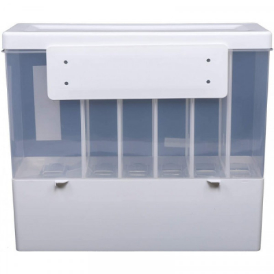 Cutie Plastic Dozator Alimente 6 Comp. 10l 37.5x32.4x14.4cm OB001 JU