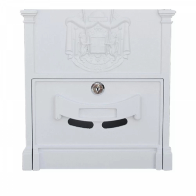 Cutie Postala Retro Exterior, Aluminiu 41x26x9cm Zilan ZTS5577 5578A Alba