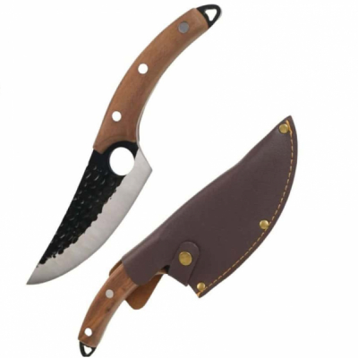 Cutit in Stil Japonez din Inox si Lemn cu Husa Wei A13861 DNC68956