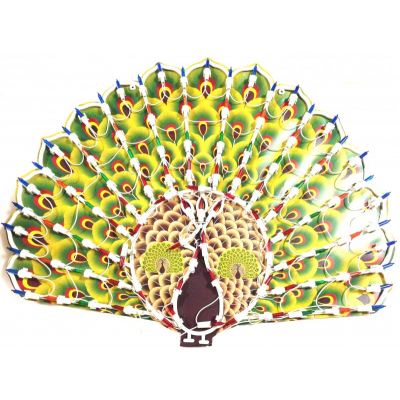 Decoratiune de Craciun Paun cu Beculete Colorate