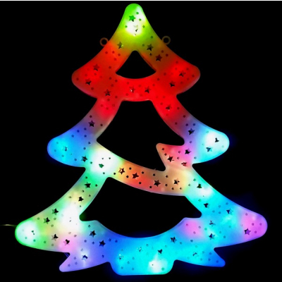 Decoratiune Luminoasa de Craciun Bradut 40cm LEDuri Multicolore