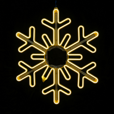 Decoratiune Neon LED Joc DIGITAL 2 Fete Fulg Nea 80x80cm Alb Cald SBN