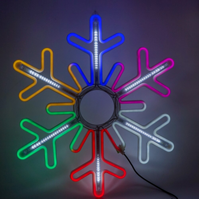 Decoratiune Neon LED Joc DIGITAL 2 Fete Fulg Nea 80x80cm Multicolor SBN