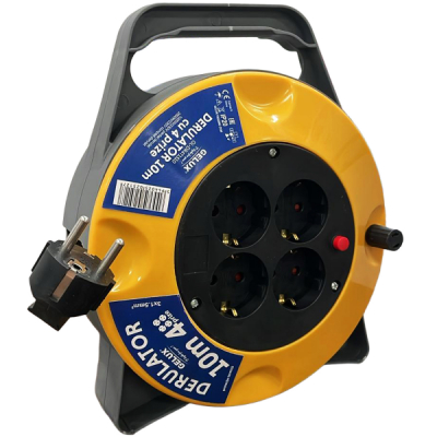 Derulator 10m 4 prize 3x1.5mm Gelux GL-DR4T1510 CNN51367