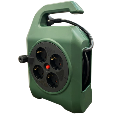Derulator 7m 4 prize 3x1.5mm Verde Gelux GL-DR4H1507 CNN51372