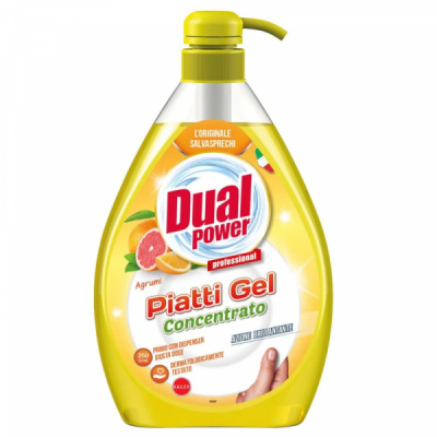 Detergent de vase Dual Power Piatti Gel 1000ml Citrice DNC21332