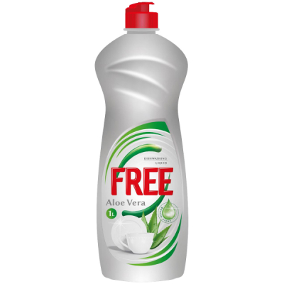 Detergent de Vase lichid Free 1L Aroma Aloe Vera CNN50778