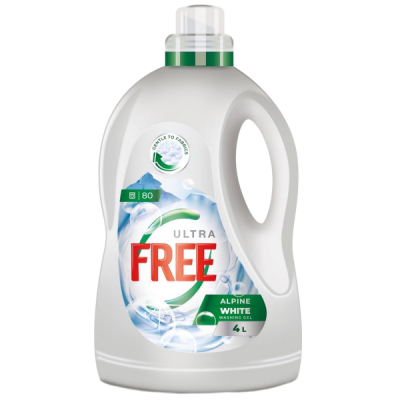 Detergent Gel de Rufe Lichid Ultra Free Alpine Freshness Universal 4L CNN50765