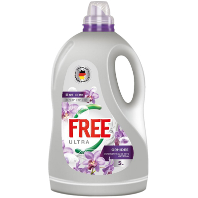 Detergent Gel de Rufe Lichid Ultra Free Orhidee Universal 5L CNN50770