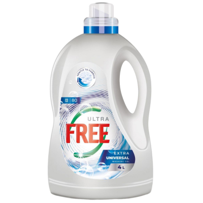Detergent Gel de Rufe Lichid Ultra Free Original Universal 4L CNN50767