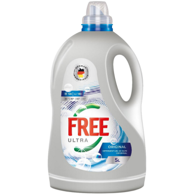 Detergent Gel de Rufe Lichid Ultra Free Original Universal 5L CNN50771