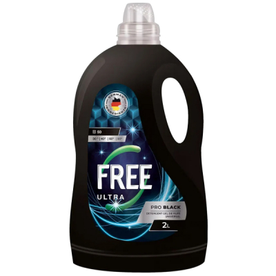Detergent Gel de Rufe Lichid Ultra Free Pro Black 2L CNN50764