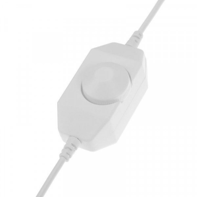 Dimmer Intrerupator Manual Alb cu Mufa DC 2.1mm 12V/24V 8A 18E016 XXM