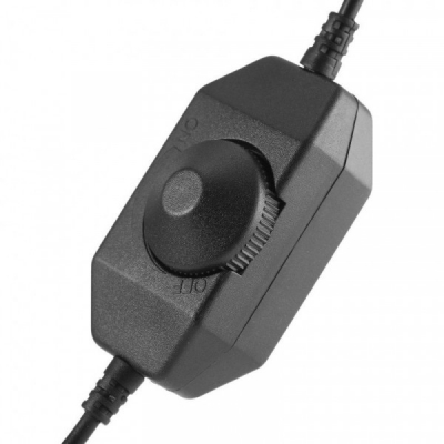 Dimmer Intrerupator Manual Negru Mufa DC 2.1mm 12V/24V 8A 18E017 XXM