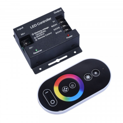 Dimmer Touch LED RGB 12V/24V cu Telecomanda Tactila 18A095 XXM