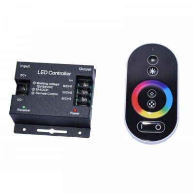 Dimmer Touch LED RGB 12V/24V cu Telecomanda Tactila 18A095 XXM