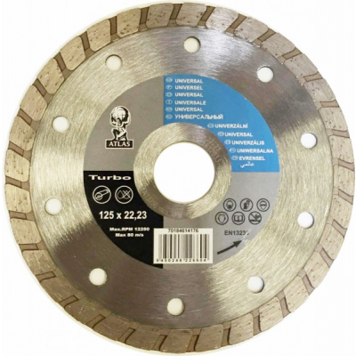 Disc debitat materiale constructie diamantat Atlas Turbo 125x22.23mm