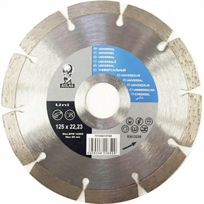 Disc debitat materiale constructie diamantat Atlas Universal 125x22.23mm