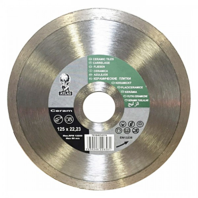 Disc debitat placi ceramice diamantat Atlas Ceramic 125x22.23mm