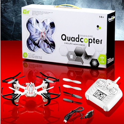 Drona Quadcopter Mini RC GWX01 4 Canale 6 Axe Iluminata