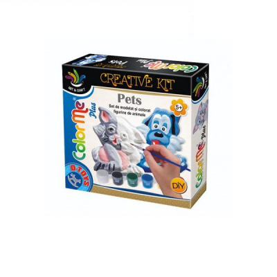 DToys Joc Creativ Color Me Plus Pets Pisica si Catel