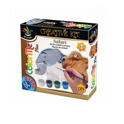 DToys Joc Creativ Color Me Plus Safari Elefant si Camila