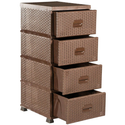 Dulap pentru depozitare Ratan 4 sertare 38x45x90cm DIV.Culori CNN245