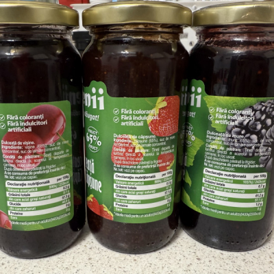Dulceata Delicioasa 65% Zmeura Fara Zahar Adaugat 270g Muntenii MGR32609