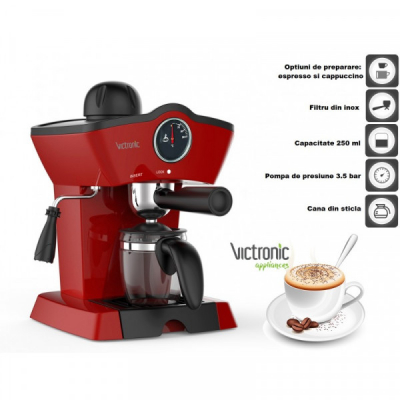 Espressor Electric Cafea 3.5 bar 800W 250ml Victronic VC3612