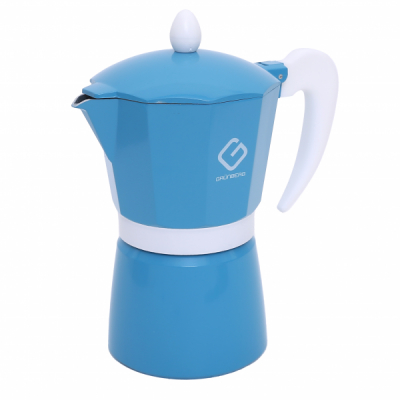 Espressor pentru aragaz din aluminiu pentru 3 cesti Grunberg GR593 BLUE