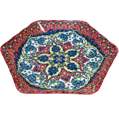 Farfurie Ceramica Adanca Model Traditional 22.5x19.8x3.5cm 24-123 CNN52667