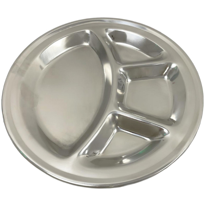 Set 6 Farfurii Inox Inox 4 Compartimente 27cm 35529-27 6xCNN52919 6xDNC