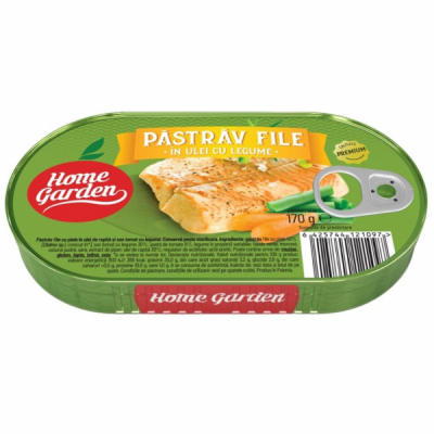 File de pastrav in ulei cu legume Home Garden 170g MGR25825