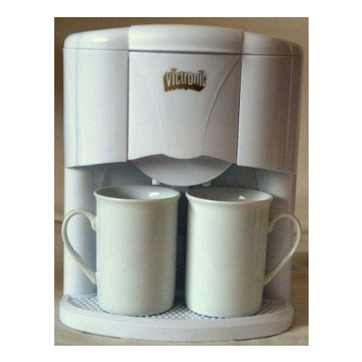 Filtru de cafea cu doua cani de portelan victronic vc628