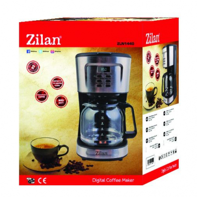 Filtru de Cafea Digital 1.5L 900W Zilan ZLN1440