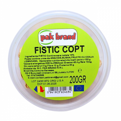 Fistic copt cu sare PKB 200g MGR30291