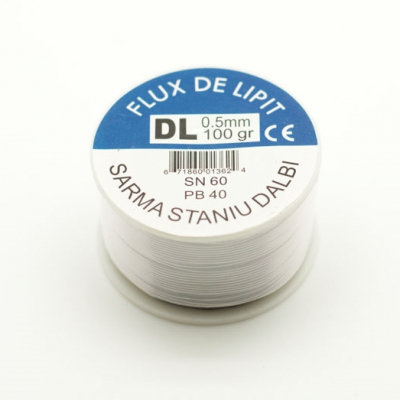 Flux de lipit Sarma Staniu Dalbi 0.5mm SN60/PB40 100g 4A005 XXM