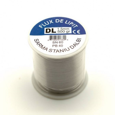 Flux de lipit Sarma Staniu Dalbi 1.5mm SN60/PB40 500g 4A012 XXM