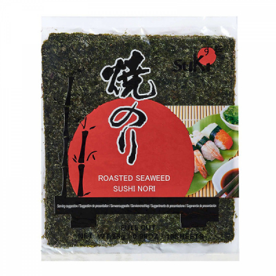 Foi intregi din Alge Nori prajite pentru sushi 28g Suki  MLL
