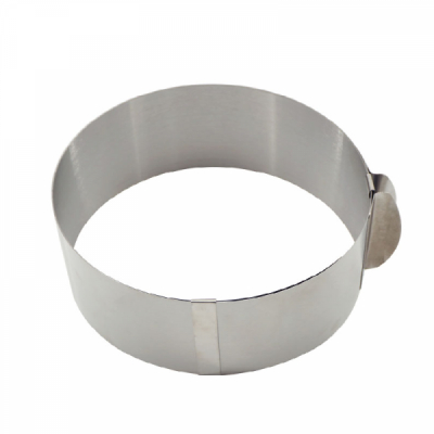 Forma Rotunda de Copt sau Mousse, Inel Reglabil INOX inalt 8cm 16-30cm