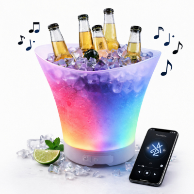 Frapiera Luminoasa RGB LED Muzicala cu Boxa Bluetooth 5W 7l CNN53880