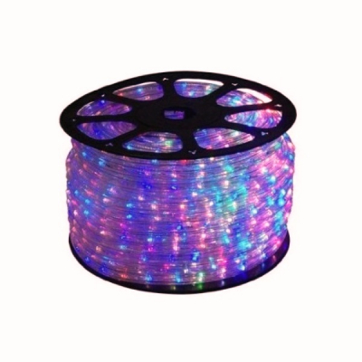 Furtun Luminos de Craciun 100m 2300LED Multicolore Cilindric 2Pini 11mm