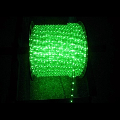 Furtun Luminos Craciun 100m 2300LED Verde Cilindric 2Pini 13mm 1007 1005