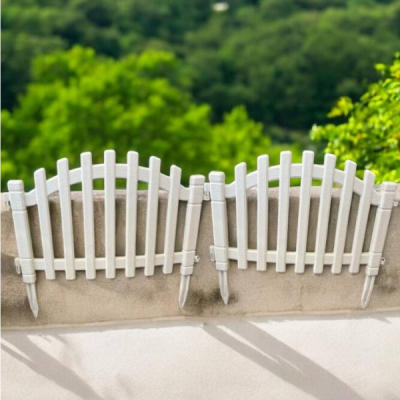 Gard Decorativ PVC ALB 4 segmente 56x40x2.5cm Total 2.24ml SB 100 DNC63527