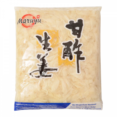 Ghimbir feliat pentru sushi 1.5Kg Maruyu Alb SNM