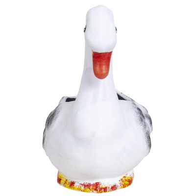 Ghiveci din ceramica lebada alb 14x21x21cm Zilan EXT 7065