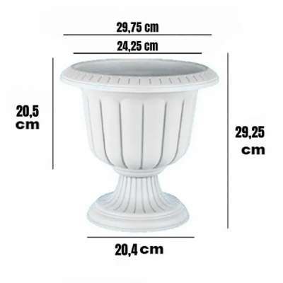 Ghiveci Nergiz cu picior 6L DIV.CULORI SERN000 DNC63240