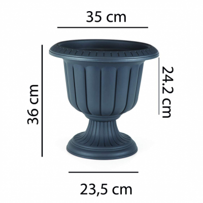 Ghiveci Nergiz cu picior 9.8L DIV.CULORI SERN001 DNC63241